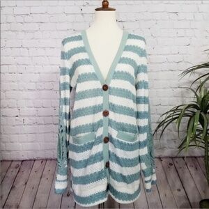 NICK & MO knit and lace sweater university cardigan